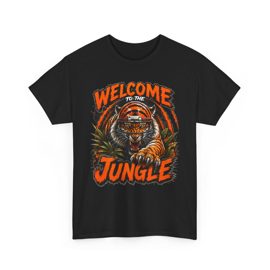 Welcome to the Jungle Tiger T‑Shirt — Retro Orange Graphic Tee