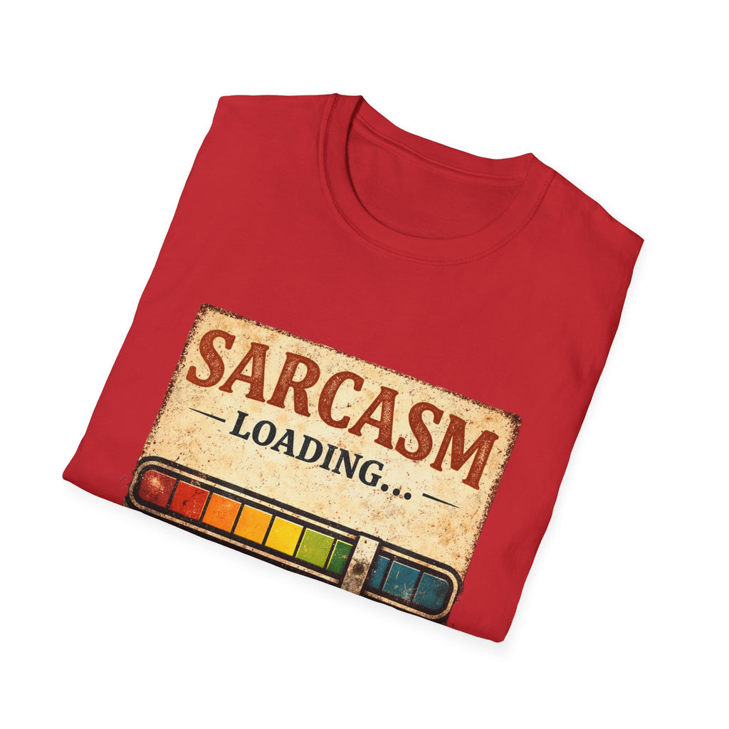 Sarcasm Loading T-Shirt — Funny Retro Progress Bar Tee