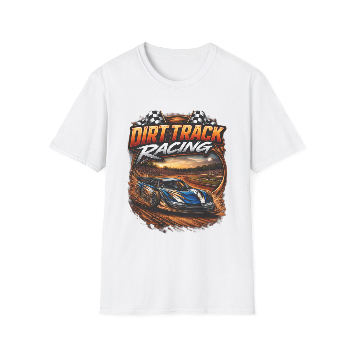 Dirt Track Racing T-Shirt – Vintage Race Car Graphic Tee