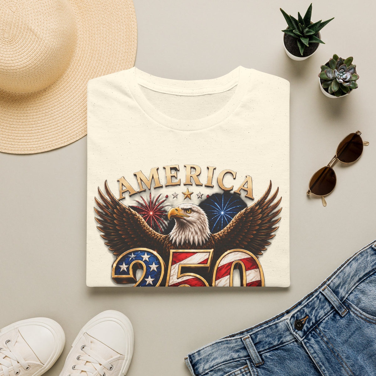 America 250 Centennial Eagle T-Shirt — 1776–2026 Patriotic 250th Anniversary Tee