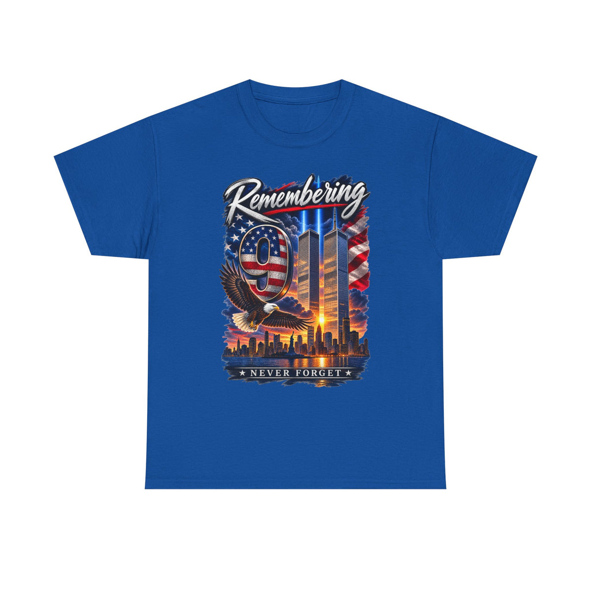 9/11 Remembering Tee – Never Forget Memorial T-Shirt