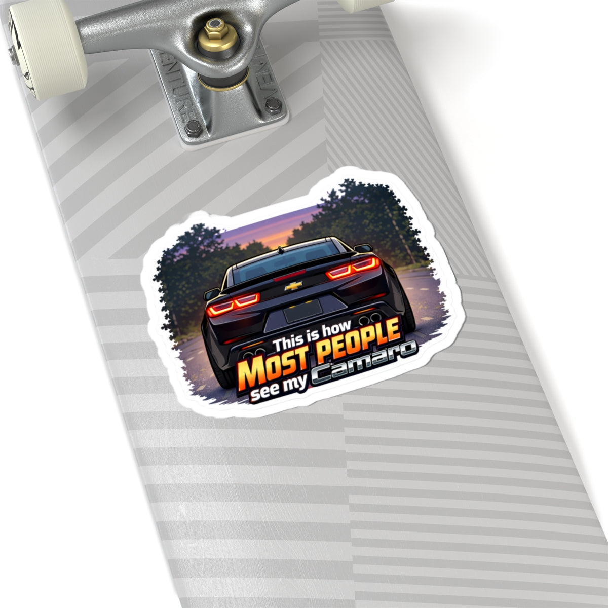 Camaro Rear View Sticker — "This Is How Most People See My Camaro" Car Decal