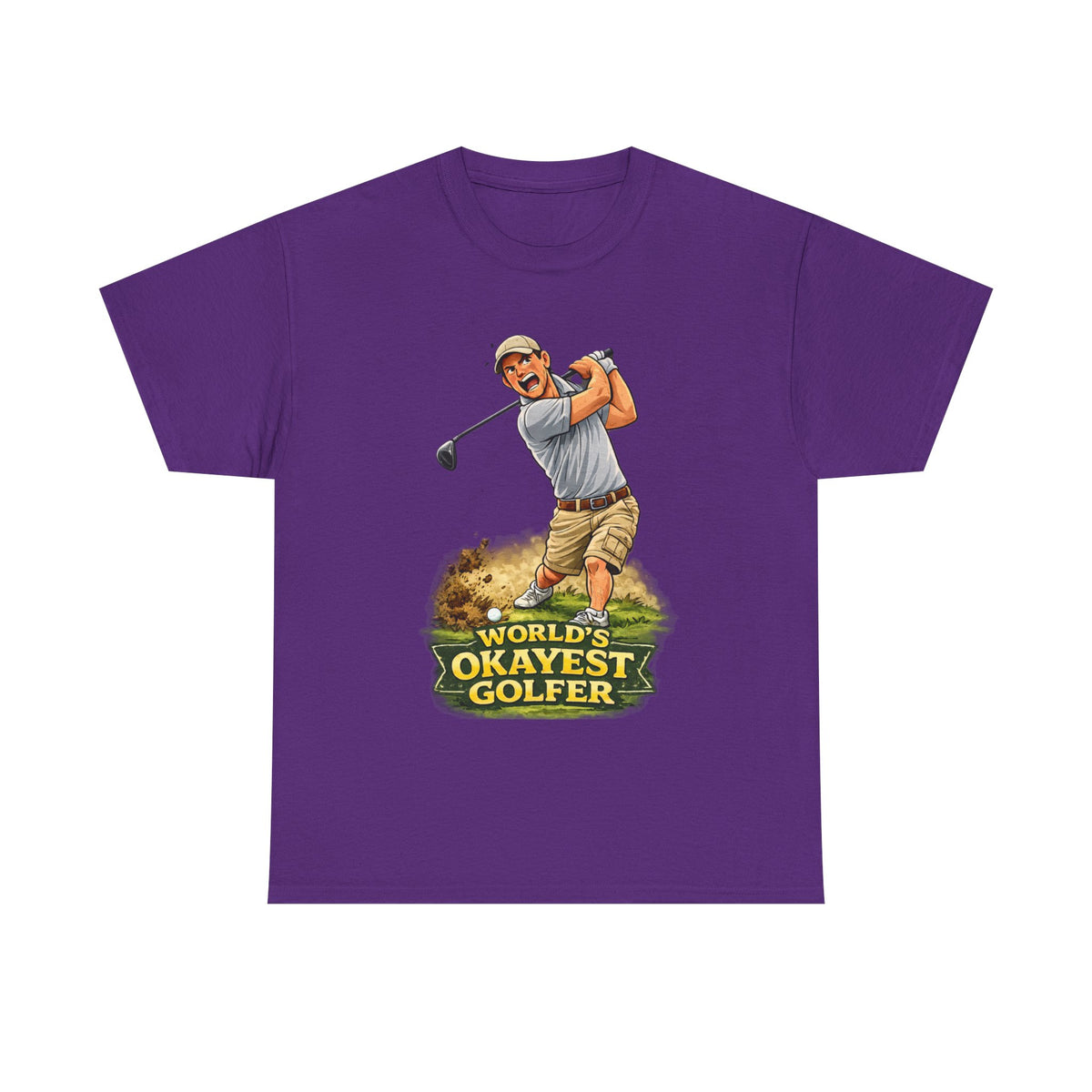 World's Okayest Golfer T-Shirt – Funny Golf Gift for Him