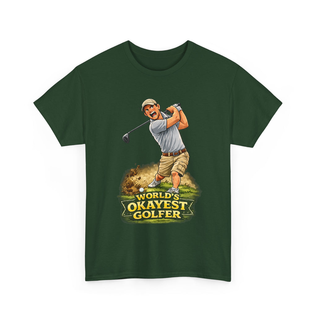 World's Okayest Golfer T-Shirt – Funny Golf Gift for Him