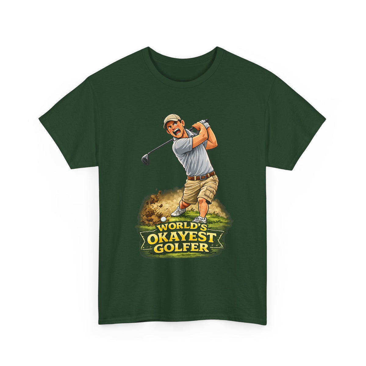 World's Okayest Golfer T-Shirt – Funny Golf Gift for Him
