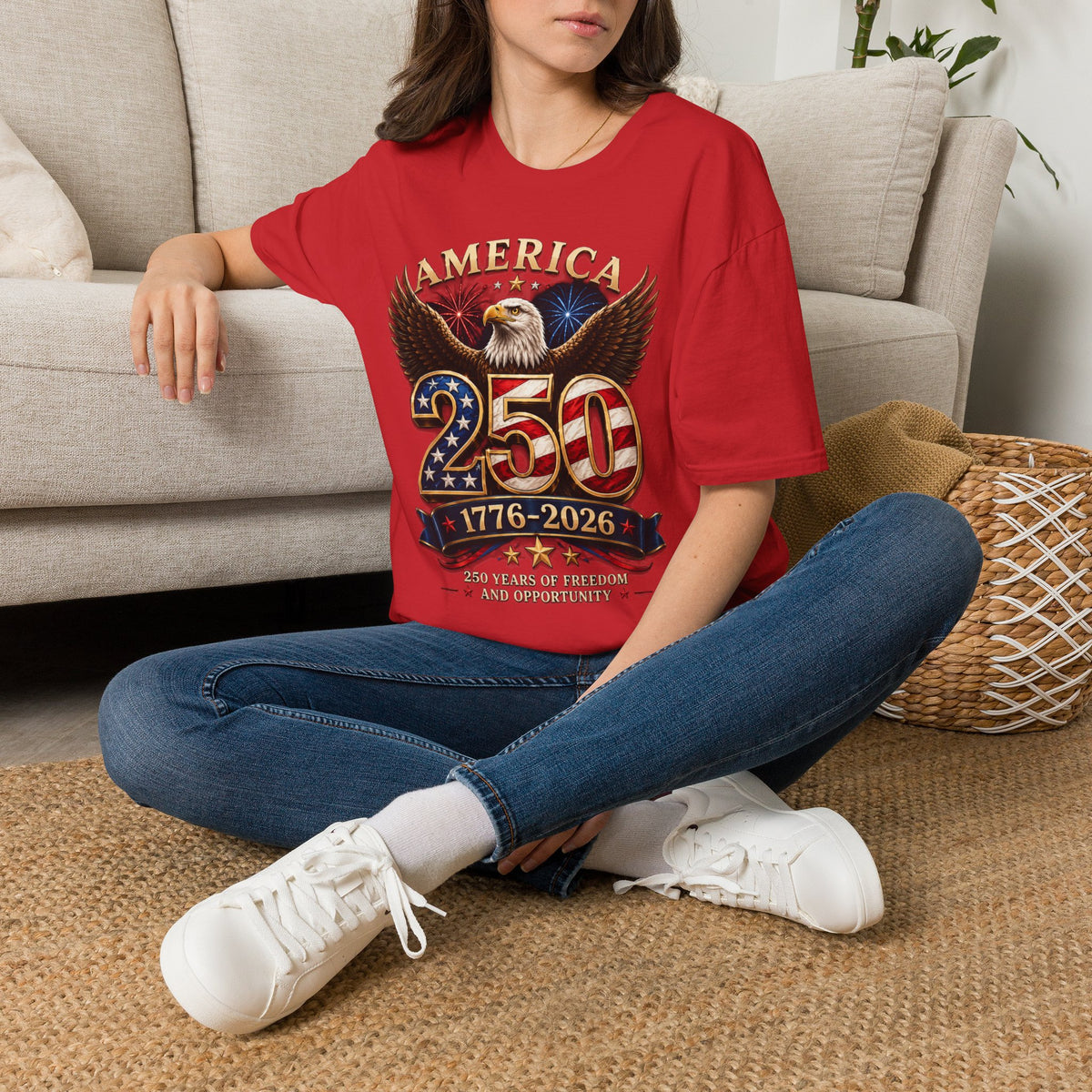 America 250 Centennial Eagle T-Shirt — 1776–2026 Patriotic 250th Anniversary Tee