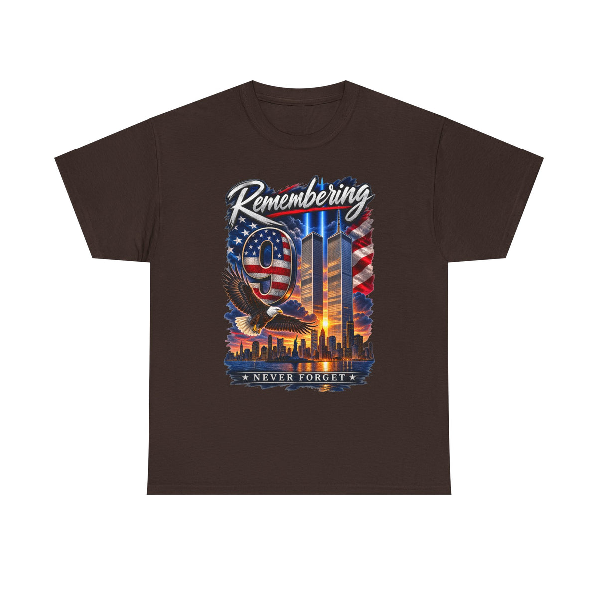 9/11 Remembering Tee – Never Forget Memorial T-Shirt