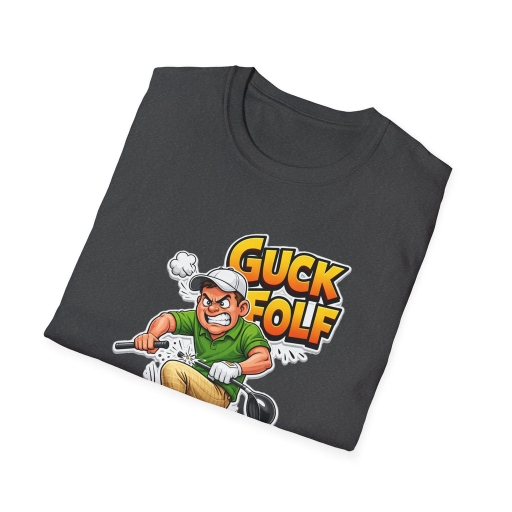 Guck Golf Cartoon Golfer T-Shirt — Funny Golf Rage Graphic Tee