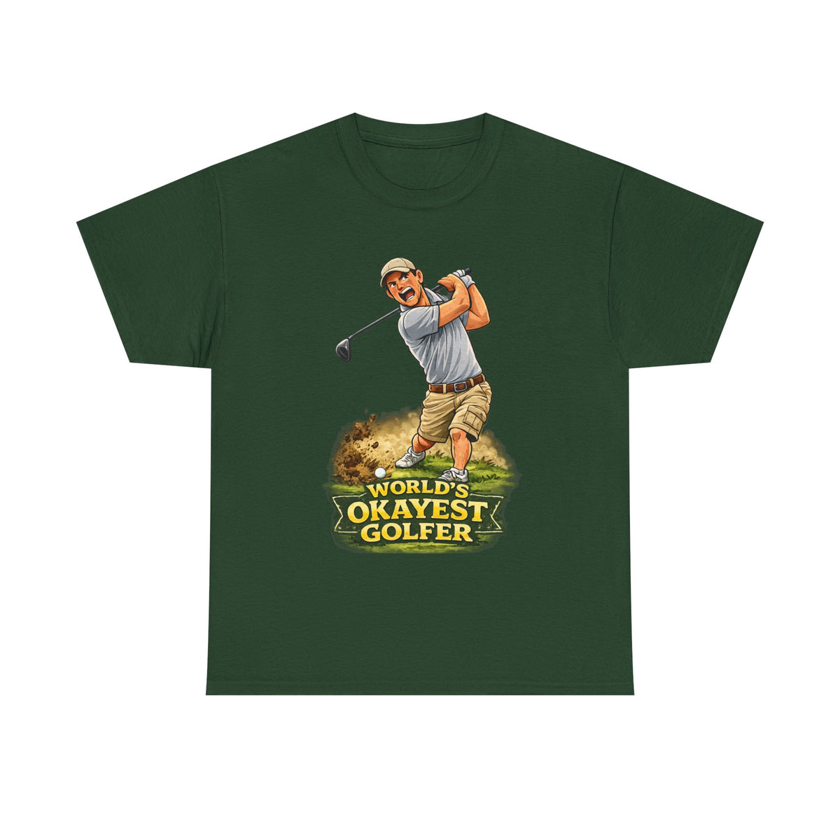 World's Okayest Golfer T-Shirt – Funny Golf Gift for Him