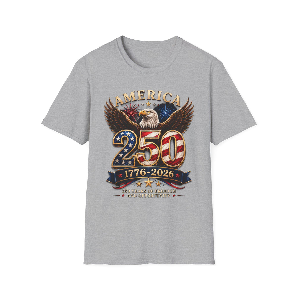 America 250 Centennial Eagle T-Shirt — 1776–2026 Patriotic 250th Anniversary Tee