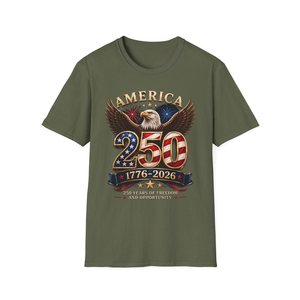 America 250 Centennial Eagle T-Shirt — 1776–2026 Patriotic 250th Anniversary Tee