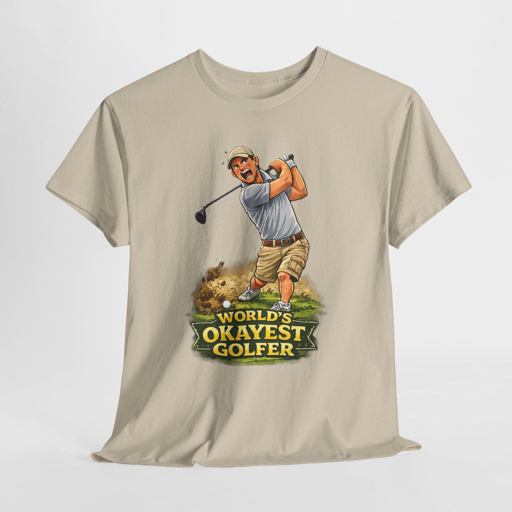 World's Okayest Golfer T-Shirt – Funny Golf Gift for Him