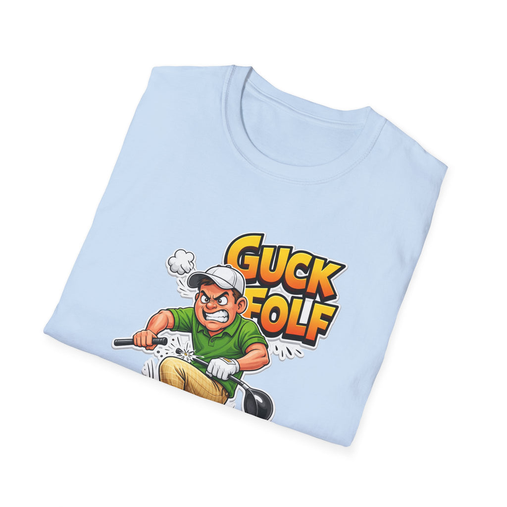 Guck Golf Cartoon Golfer T-Shirt — Funny Golf Rage Graphic Tee