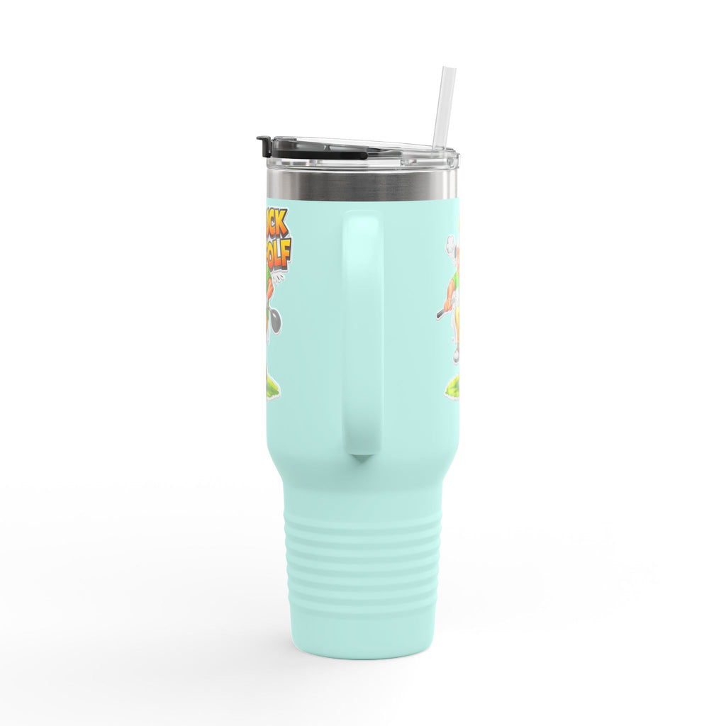 40oz Insulated Travel Mug - Funny 'Guck Golf' Cartoon Golfer Design