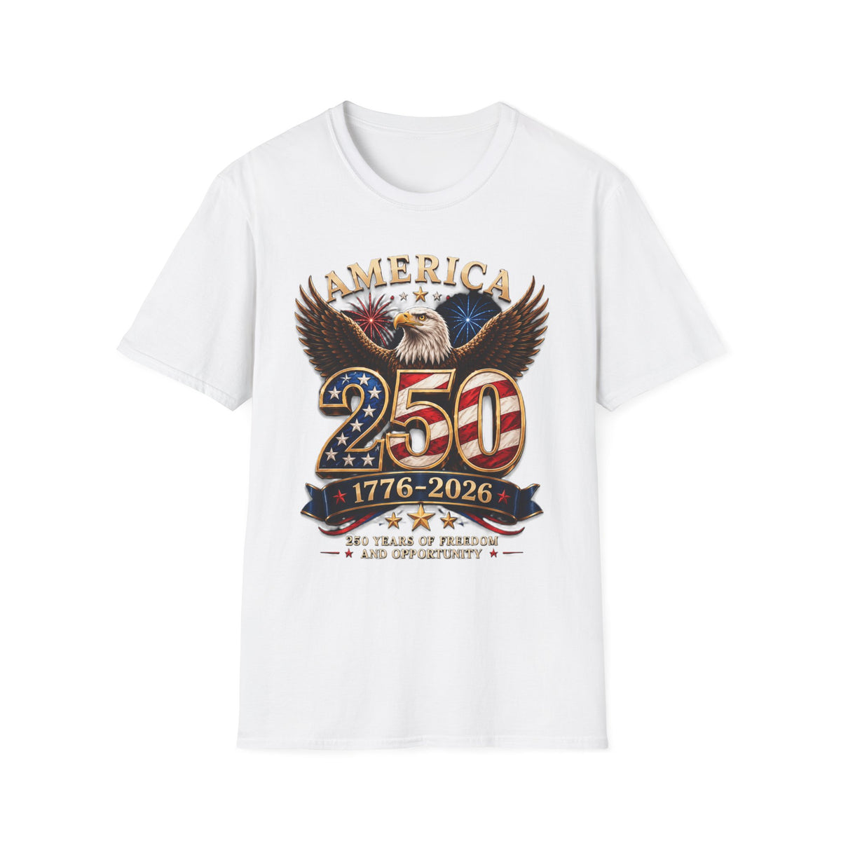 America 250 Centennial Eagle T-Shirt — 1776–2026 Patriotic 250th Anniversary Tee