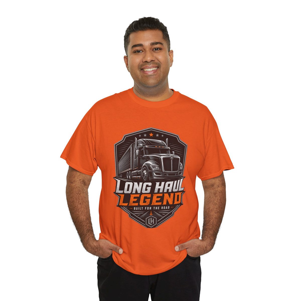 Long Haul Legend Trucker T‑Shirt — 'Long Haul Legend' Semi Truck Graphic Tee