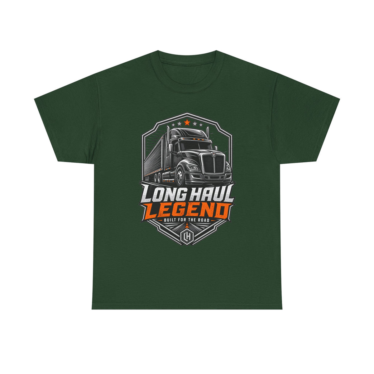Long Haul Legend Trucker T-Shirt — "Long Haul Legend" Graphic Tee for Truck Drivers & Fans