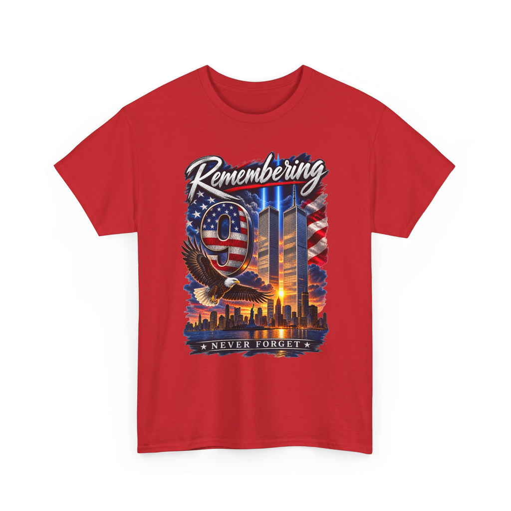 9/11 Remembering Tee – Never Forget Memorial T-Shirt