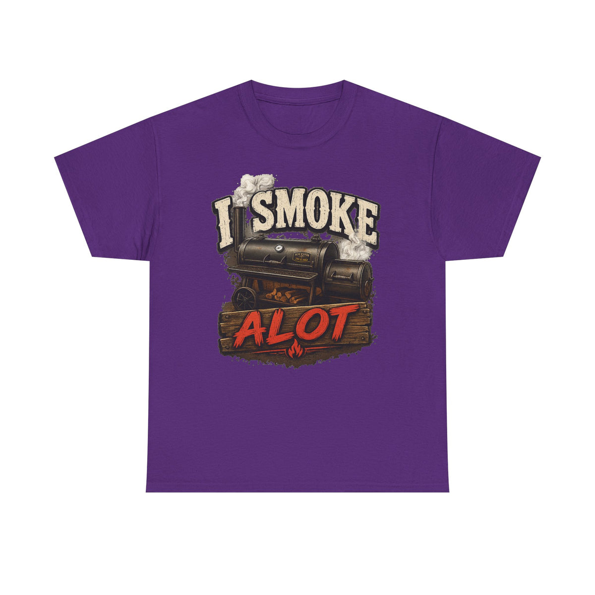 I Smoke A Lot Grill T-Shirt — BBQ Smoker Enthusiast Tee
