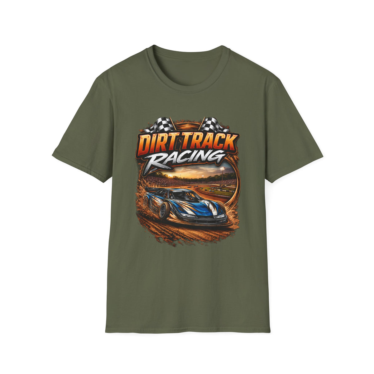 Dirt Track Racing T-Shirt – Vintage Race Car Graphic Tee