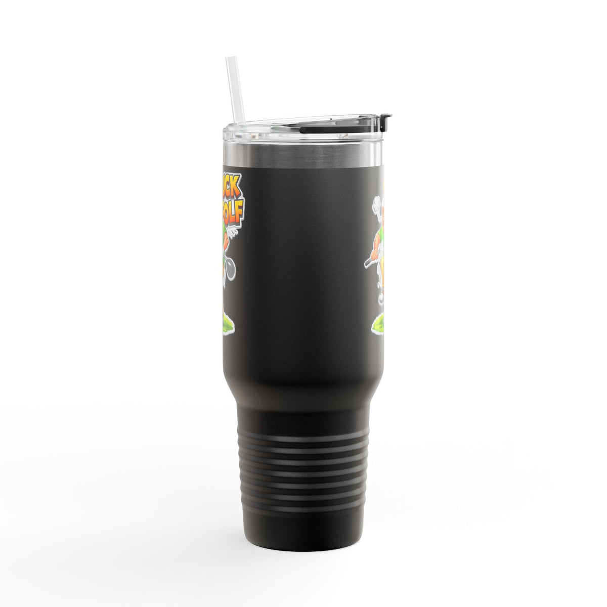 40oz Insulated Travel Mug - Funny 'Guck Golf' Cartoon Golfer Design