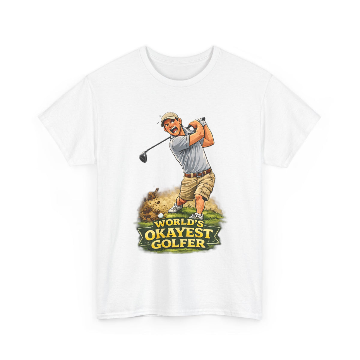 World's Okayest Golfer T-Shirt – Funny Golf Gift for Him