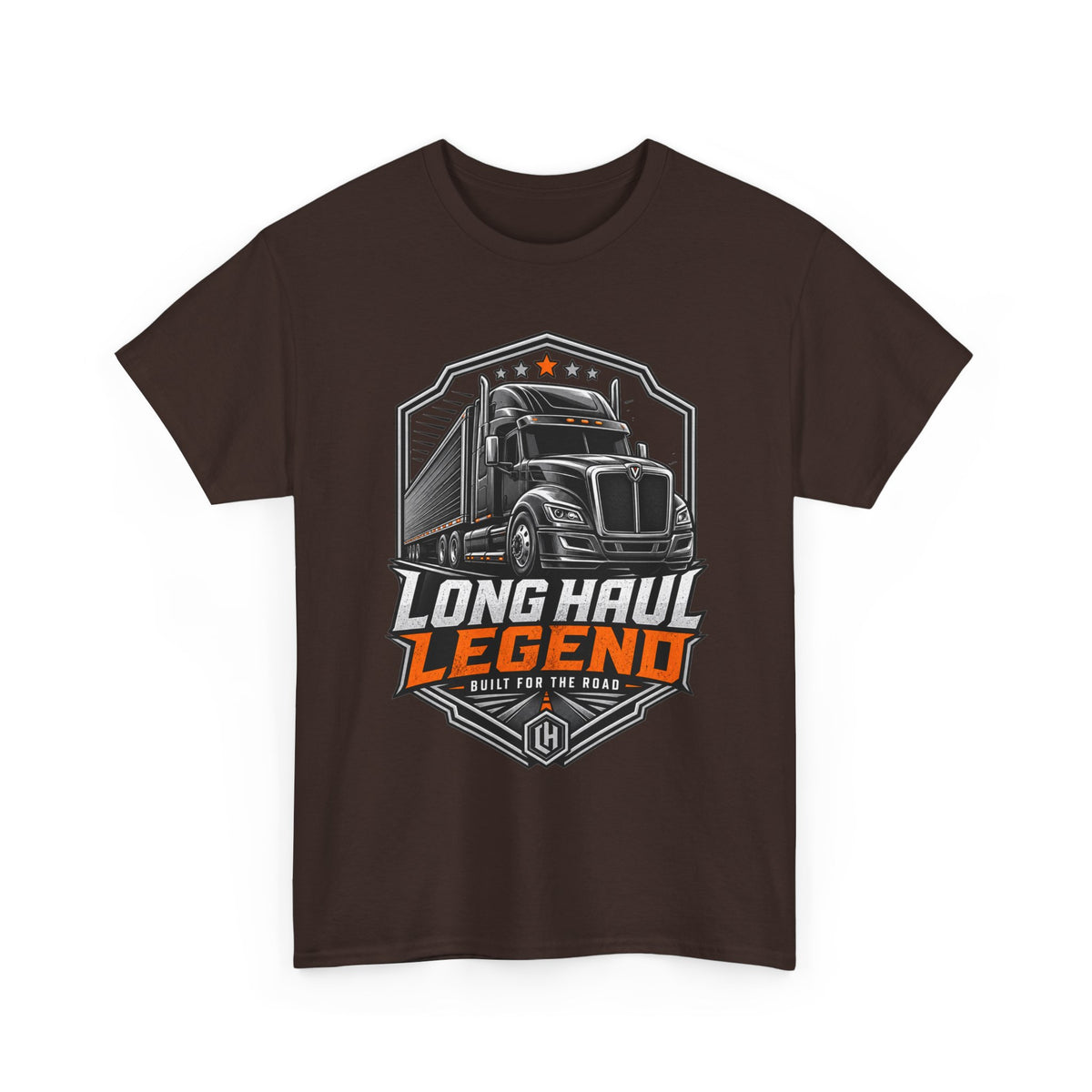 Long Haul Legend Trucker T-Shirt — "Long Haul Legend" Graphic Tee for Truck Drivers & Fans