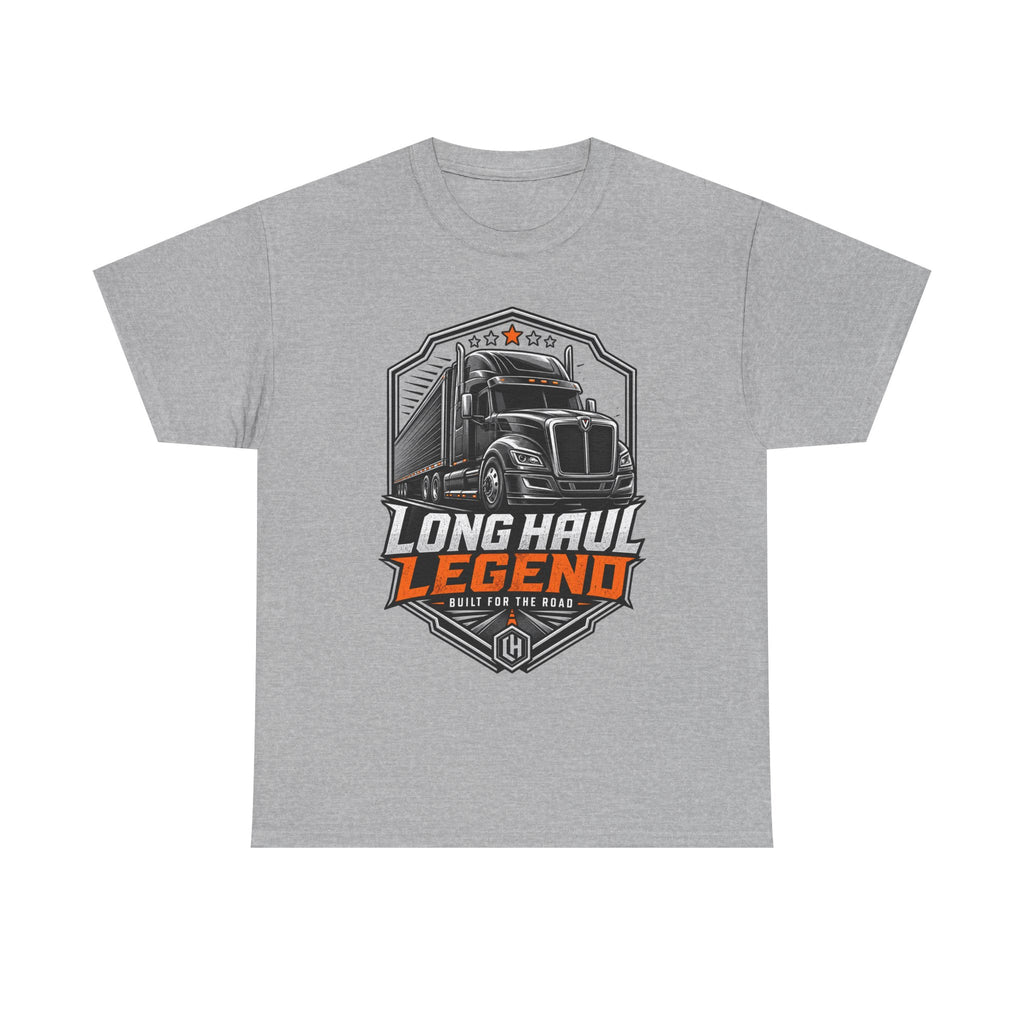 Long Haul Legend Trucker T-Shirt — "Long Haul Legend" Graphic Tee for Truck Drivers & Fans