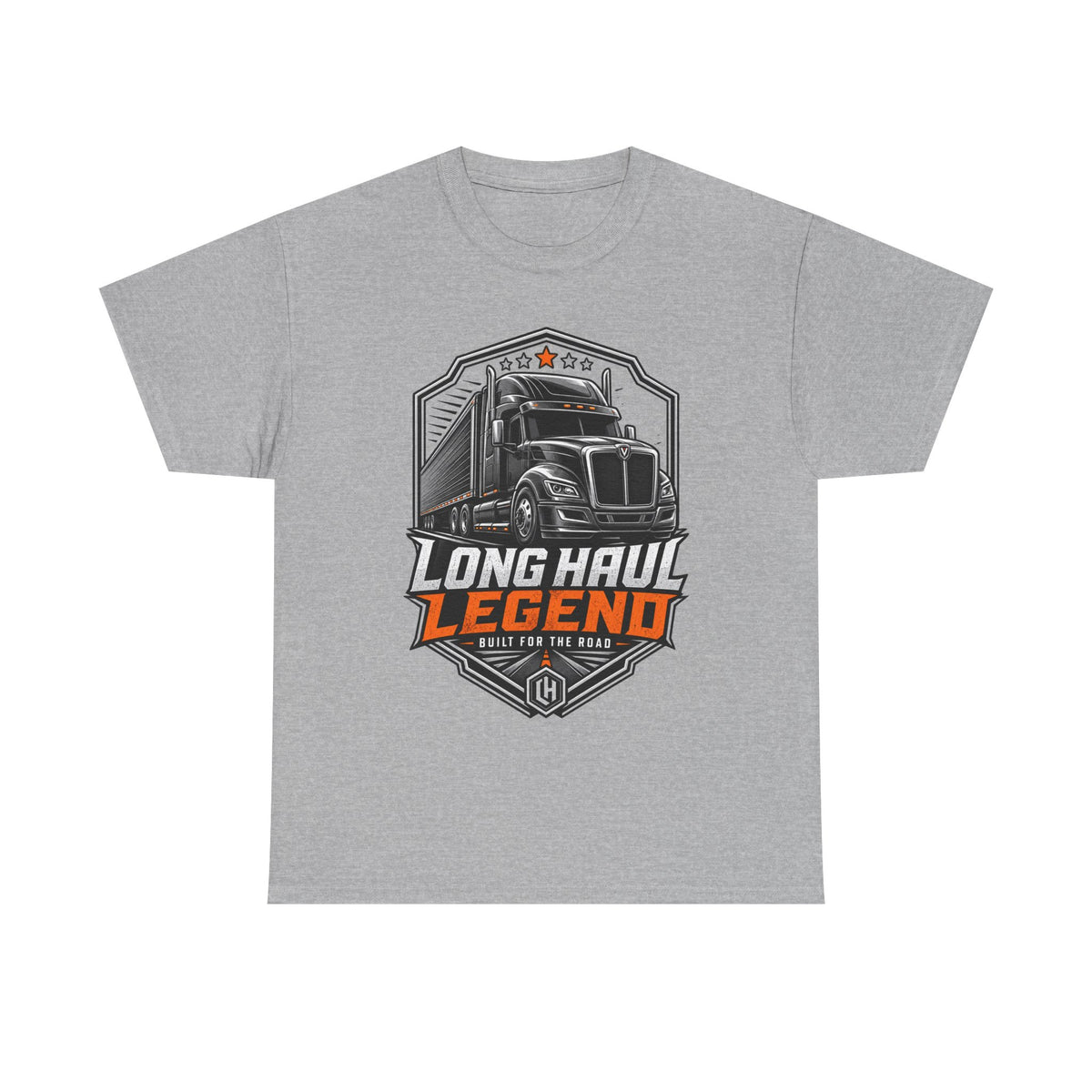Long Haul Legend Trucker T-Shirt — "Long Haul Legend" Graphic Tee for Truck Drivers & Fans