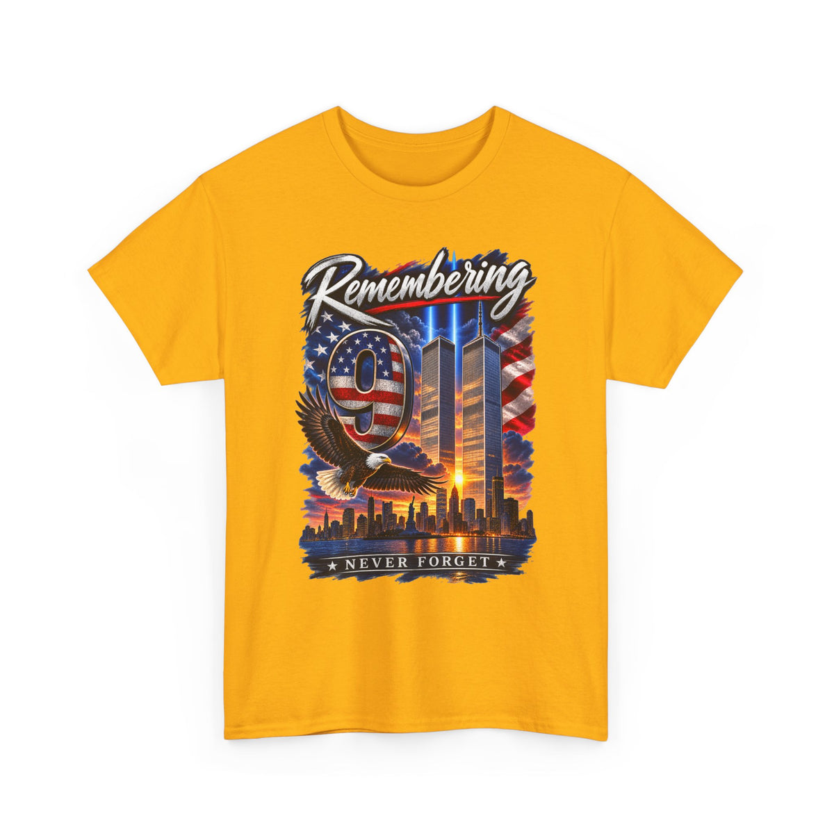 9/11 Remembering Tee – Never Forget Memorial T-Shirt