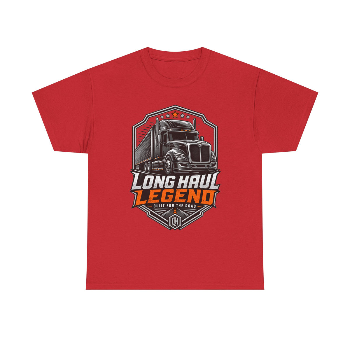 Long Haul Legend Trucker T-Shirt — "Long Haul Legend" Graphic Tee for Truck Drivers & Fans
