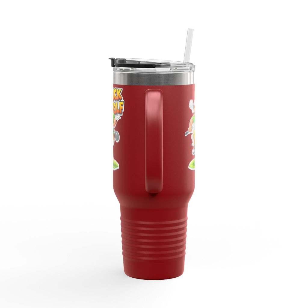 40oz Insulated Travel Mug - Funny 'Guck Golf' Cartoon Golfer Design
