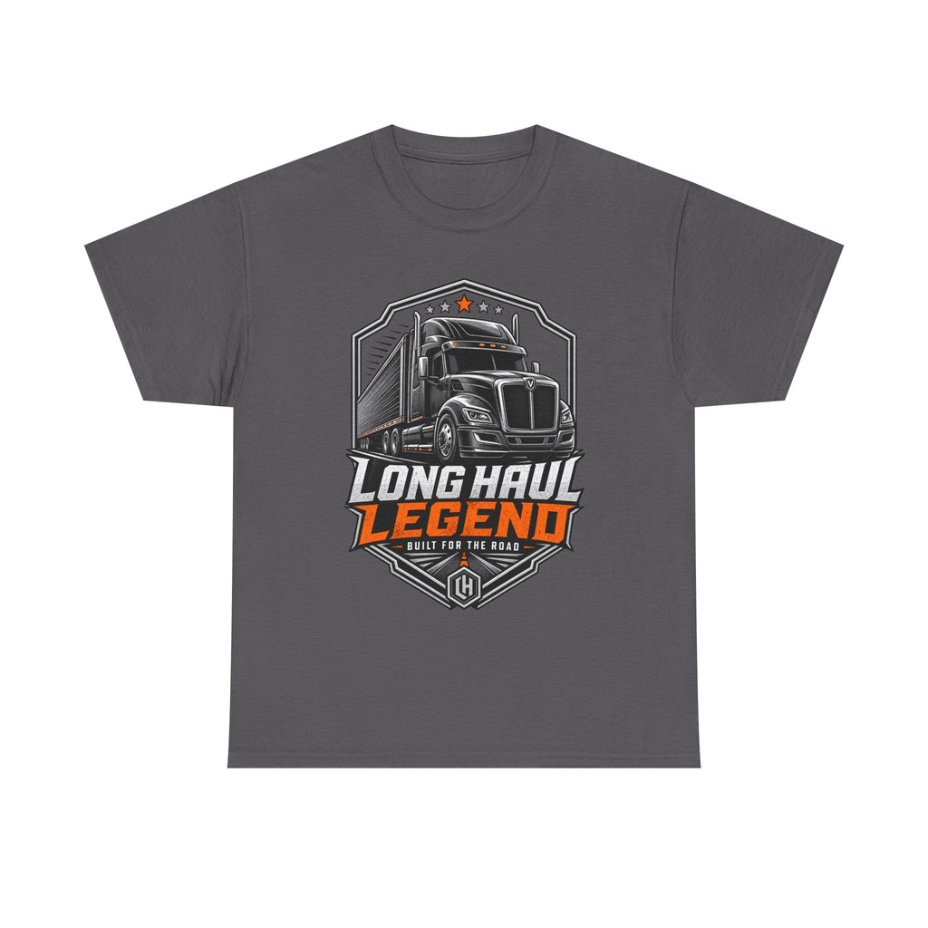 Long Haul Legend Trucker T-Shirt — "Long Haul Legend" Graphic Tee for Truck Drivers & Fans