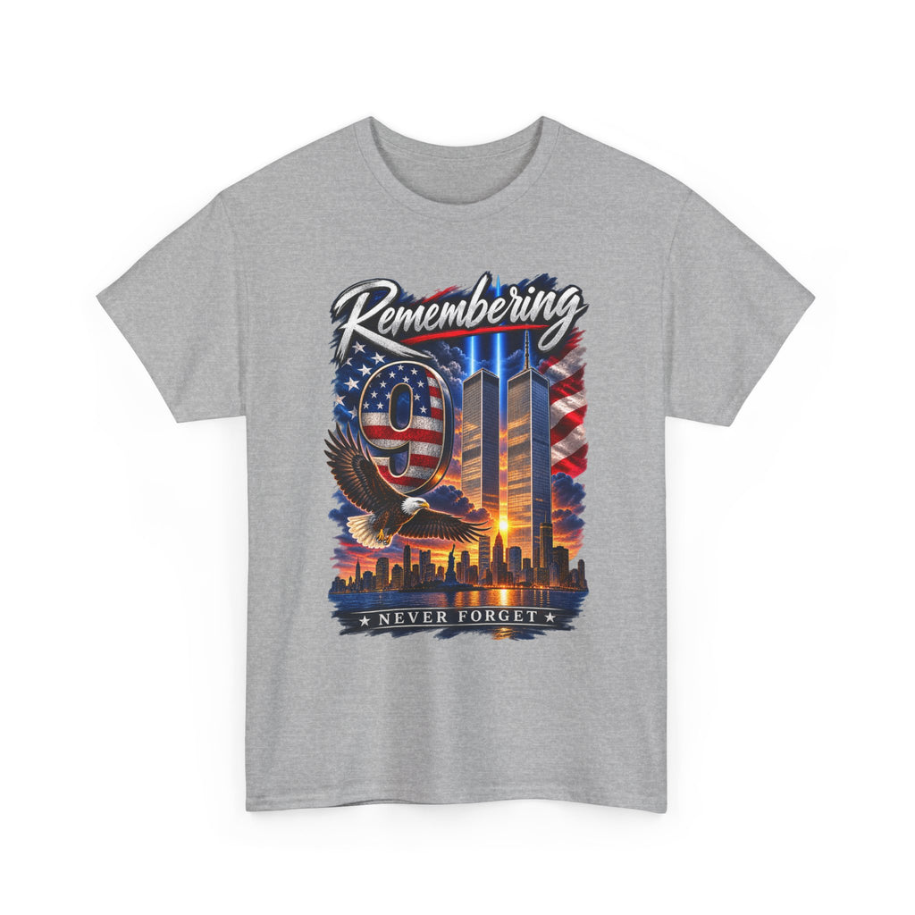 9/11 Remembering Tee – Never Forget Memorial T-Shirt