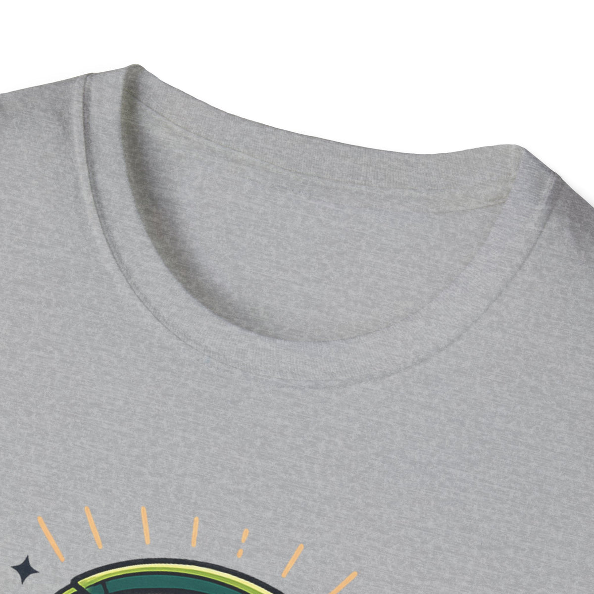 No Thoughts Just Vibes T-Shirt — Retro Brain Headphones Graphic Tee