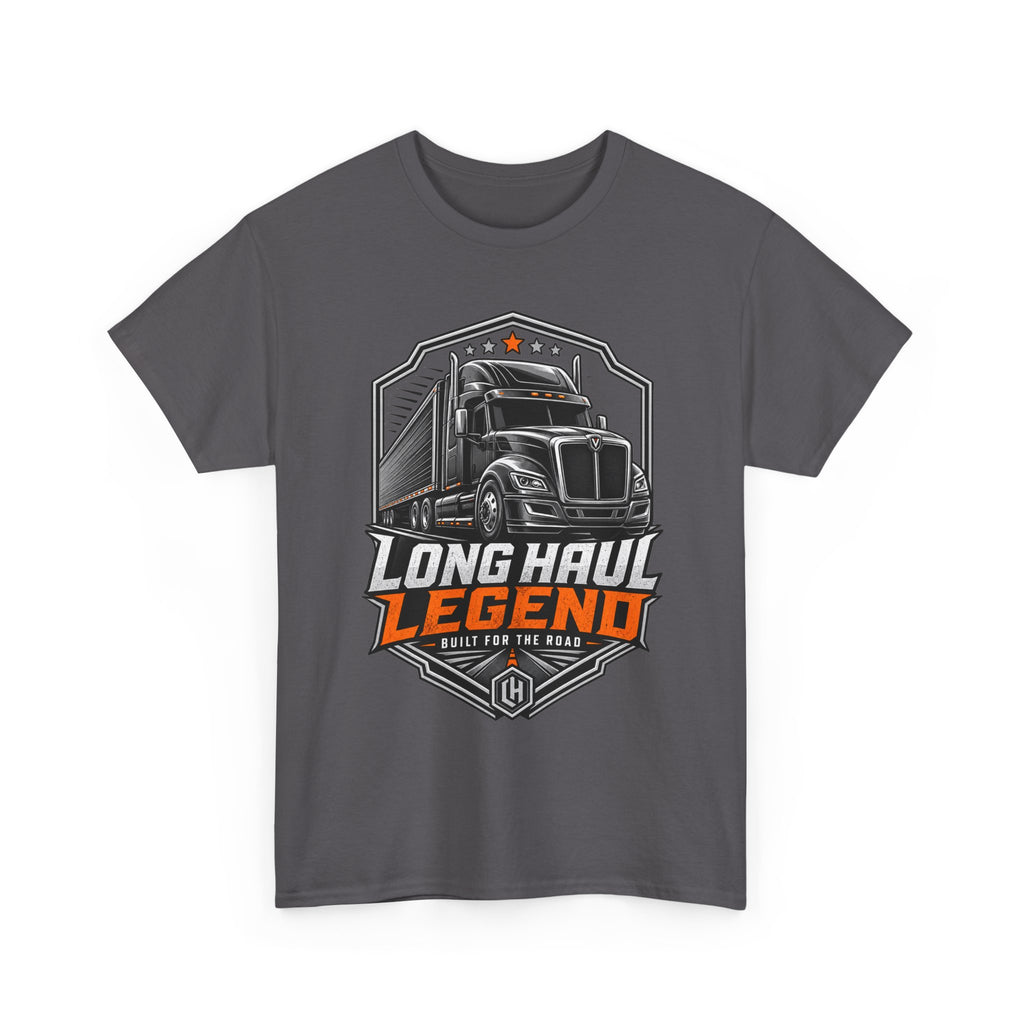 Long Haul Legend Trucker T-Shirt — "Long Haul Legend" Graphic Tee for Truck Drivers & Fans