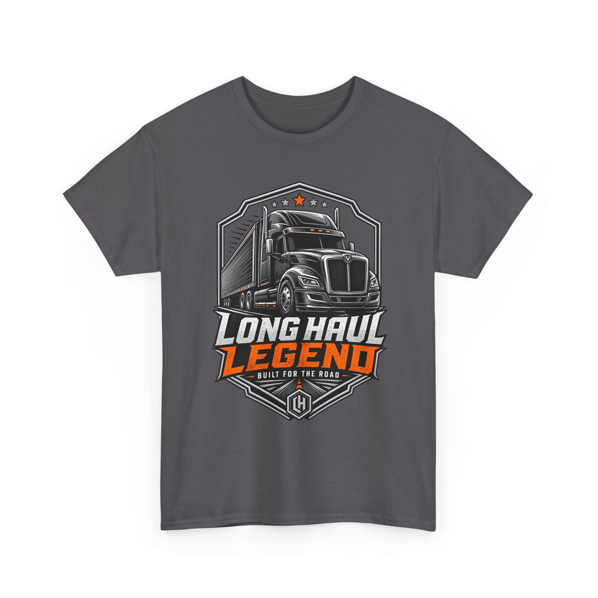 Long Haul Legend Trucker T-Shirt — "Long Haul Legend" Graphic Tee for Truck Drivers & Fans
