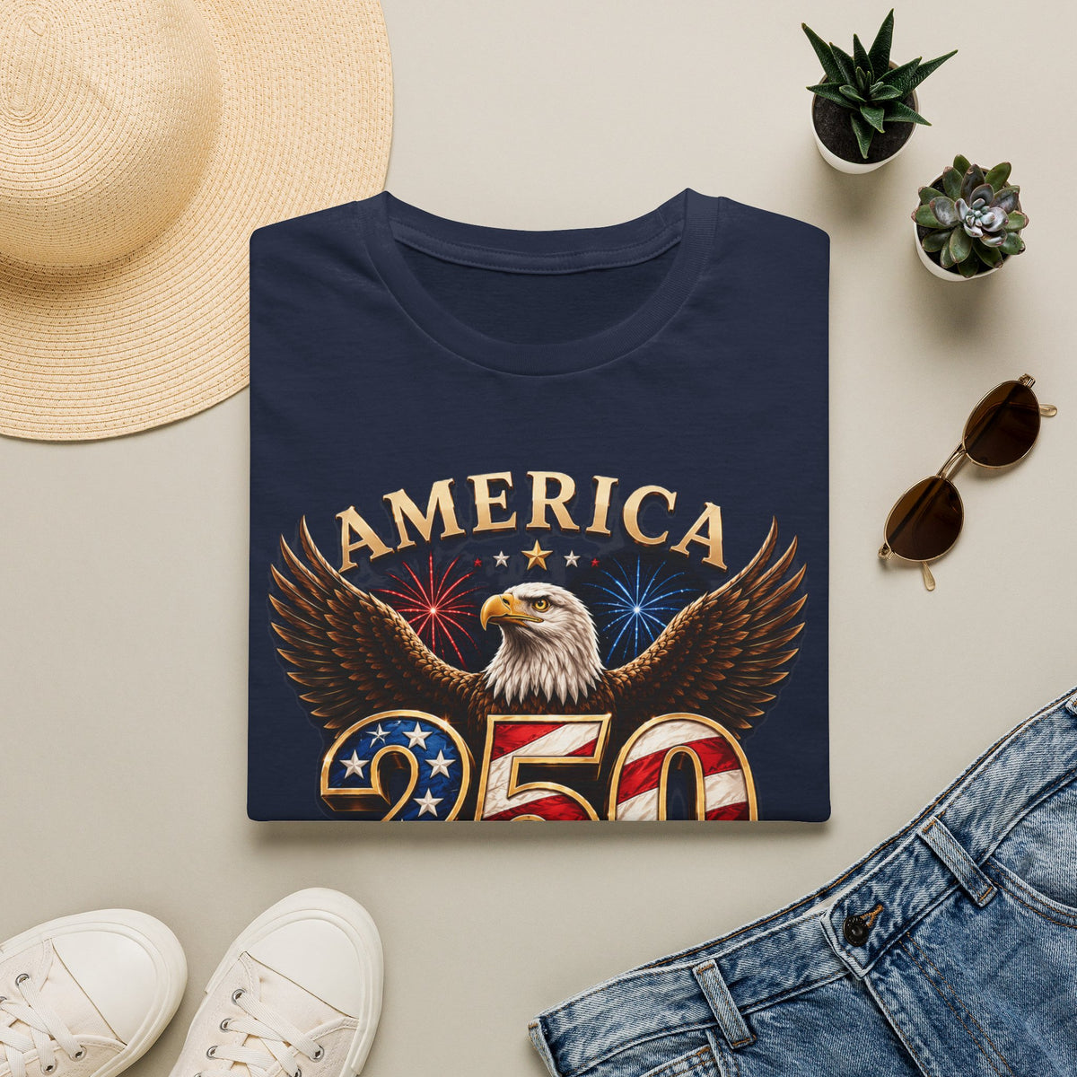 America 250 Centennial Eagle T-Shirt — 1776–2026 Patriotic 250th Anniversary Tee