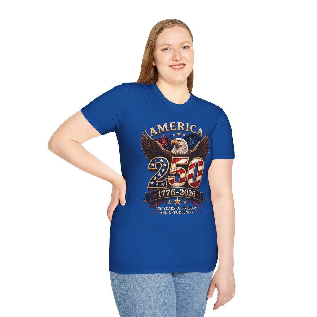 America 250 Centennial Eagle T-Shirt — 1776–2026 Patriotic 250th Anniversary Tee