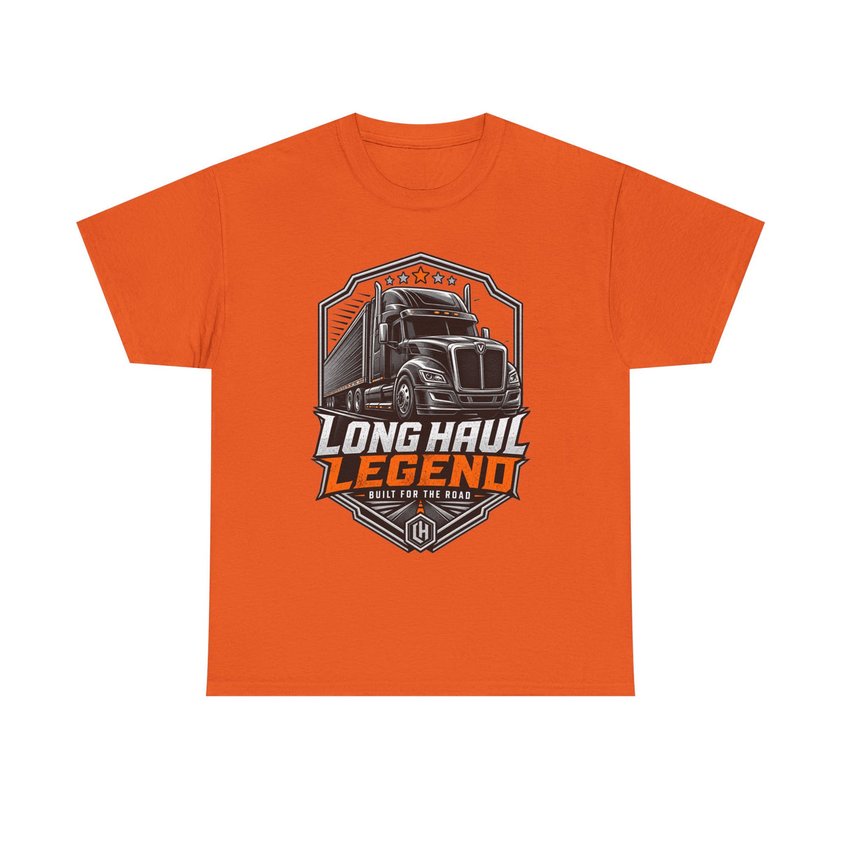 Long Haul Legend Trucker T-Shirt — "Long Haul Legend" Graphic Tee for Truck Drivers & Fans