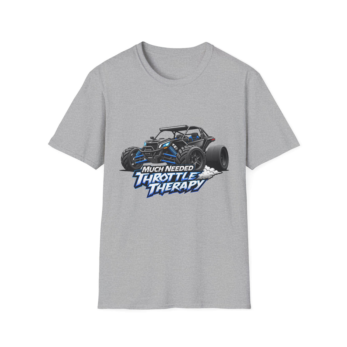 Throttle Therapy Off-Road T-Shirt — "Much Needed Throttle Therapy" Buggy Design