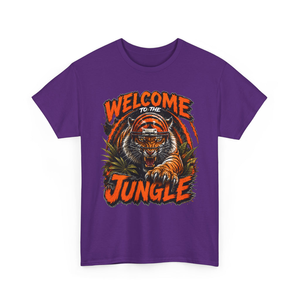 Welcome to the Jungle Tiger T‑Shirt — Retro Orange Graphic Tee