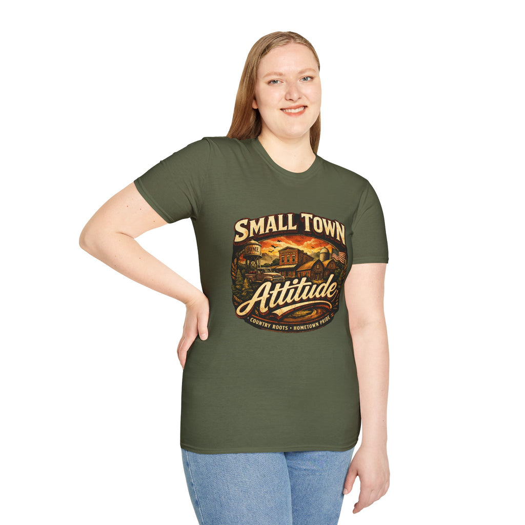 Small Town Attitude T-Shirt — Vintage Country Life Graphic Tee