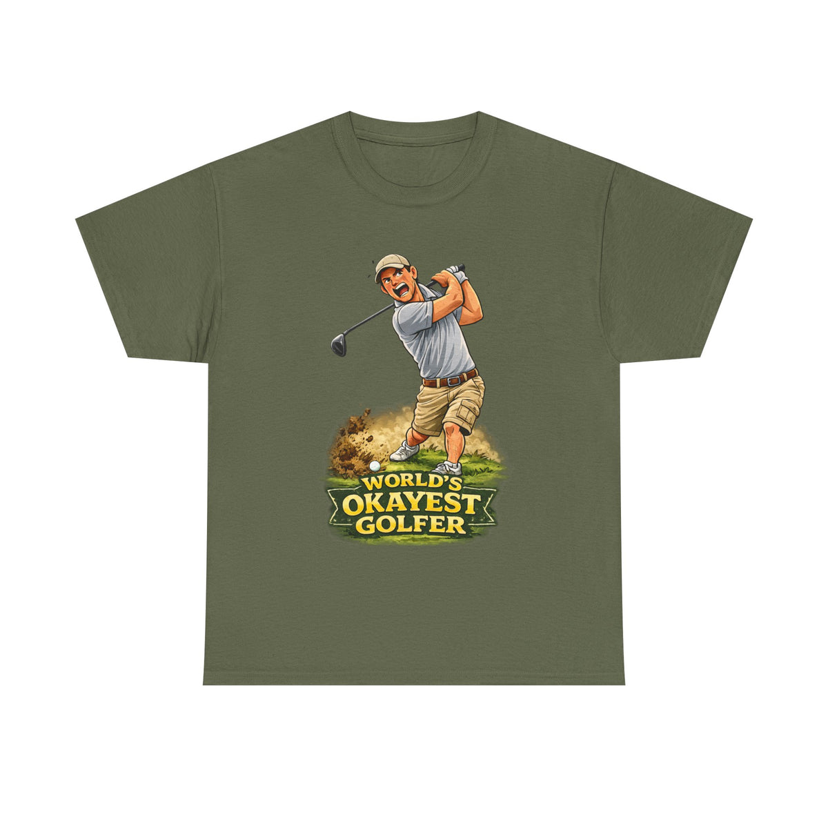 World's Okayest Golfer T-Shirt – Funny Golf Gift for Him