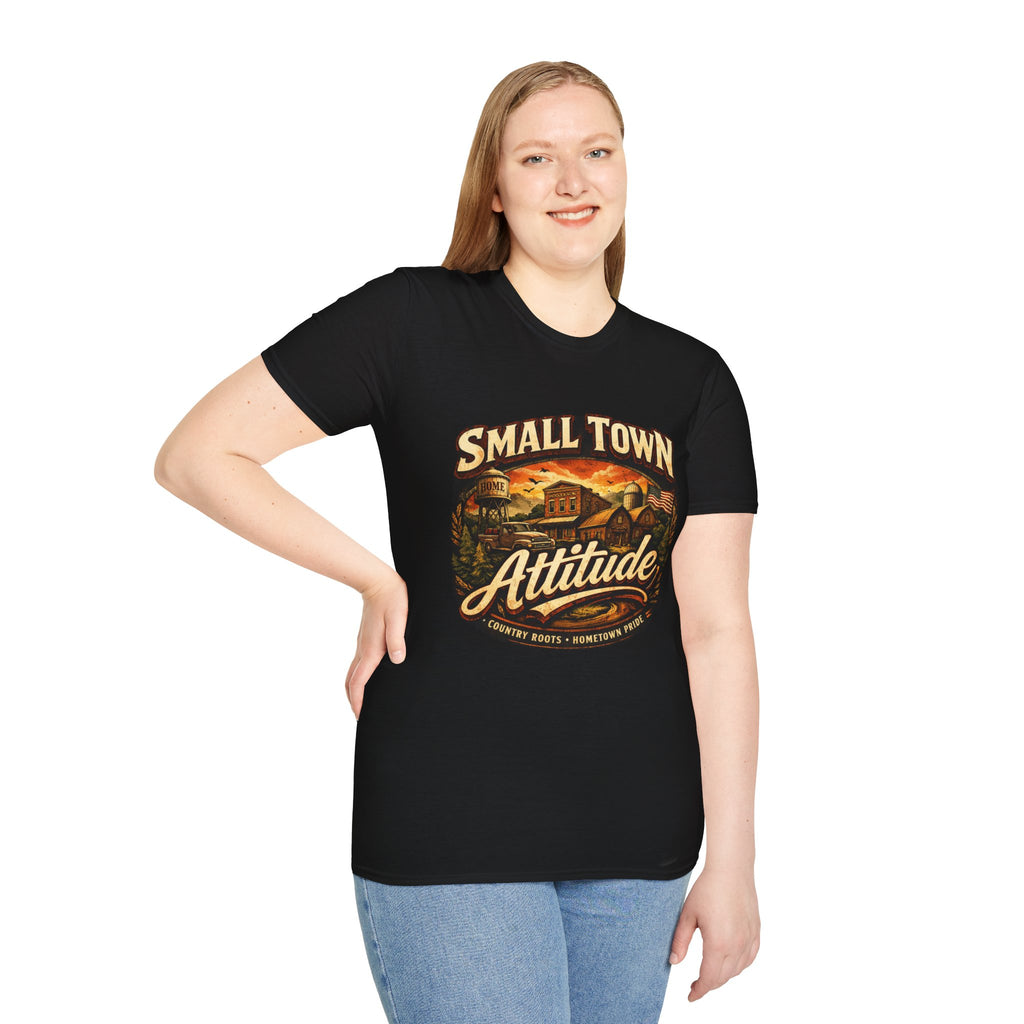 Small Town Attitude T-Shirt — Vintage Country Life Graphic Tee
