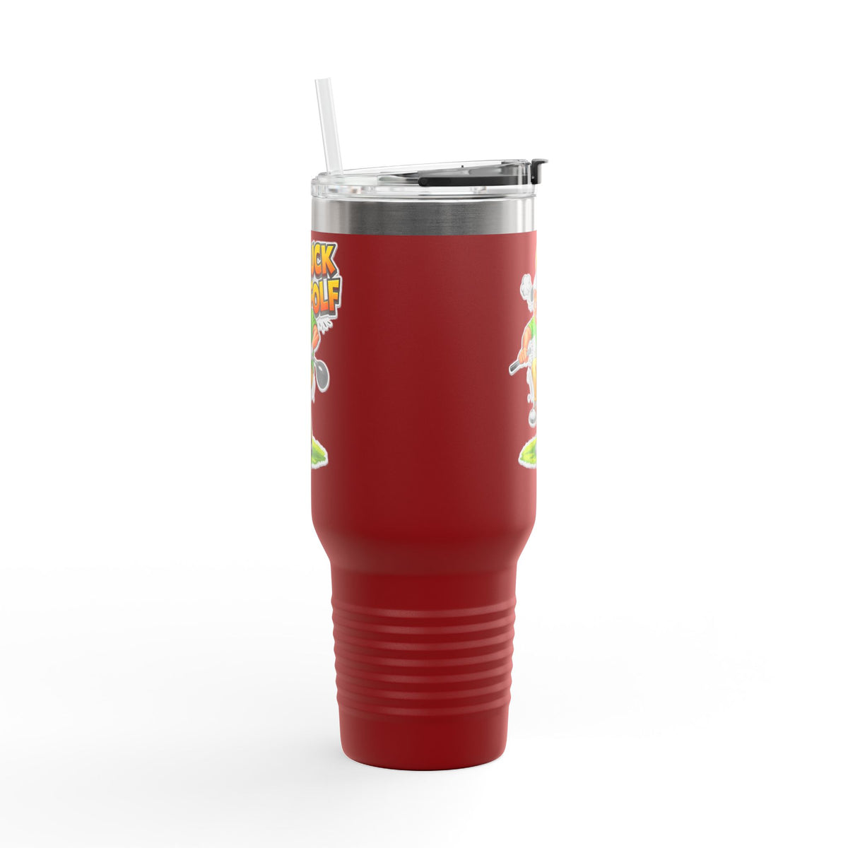 40oz Insulated Travel Mug - Funny 'Guck Golf' Cartoon Golfer Design