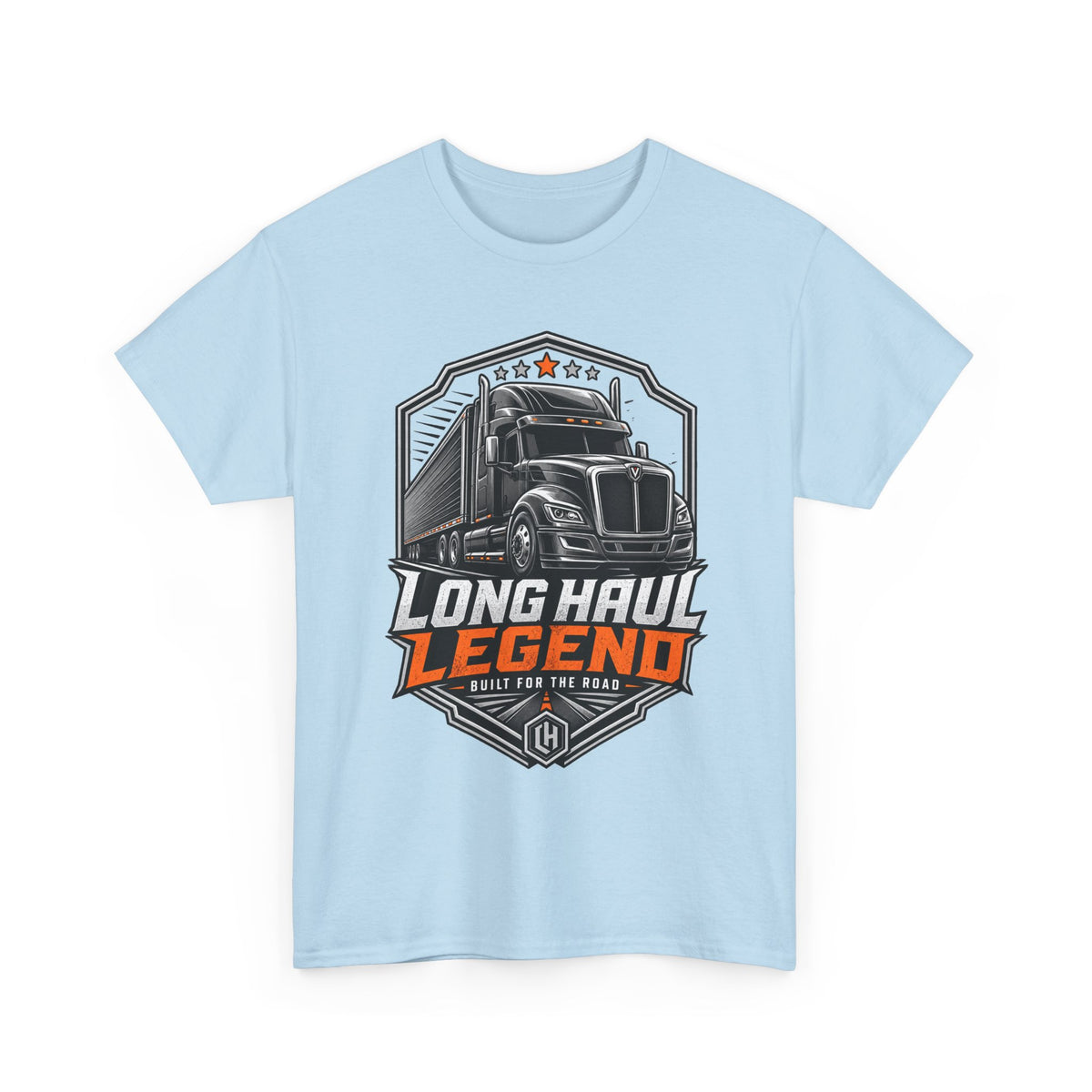 Long Haul Legend Trucker T-Shirt — "Long Haul Legend" Graphic Tee for Truck Drivers & Fans