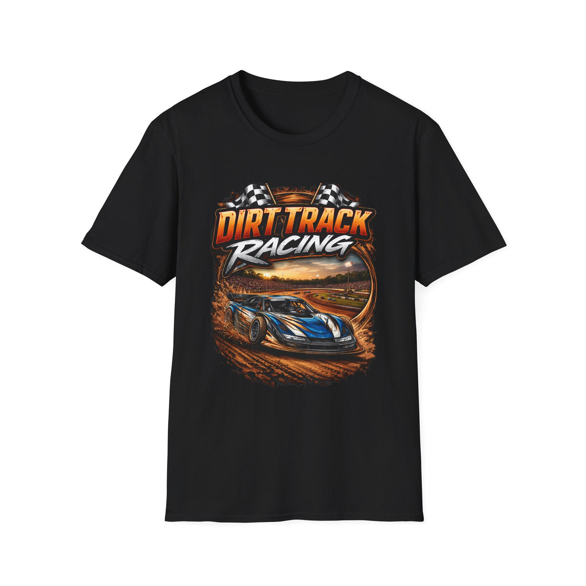 Dirt Track Racing T-Shirt – Vintage Race Car Graphic Tee