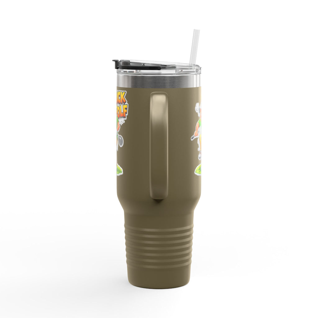 40oz Insulated Travel Mug - Funny 'Guck Golf' Cartoon Golfer Design