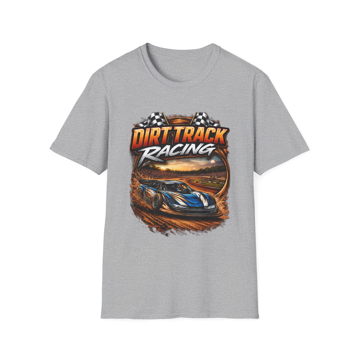 Dirt Track Racing T-Shirt – Vintage Race Car Graphic Tee